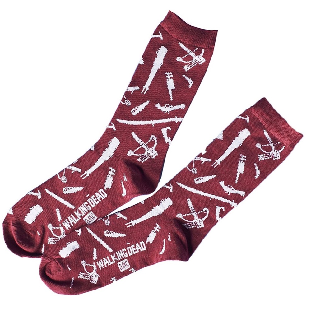 NWT The Walking Dead ‘Weapons Business’ Socks!